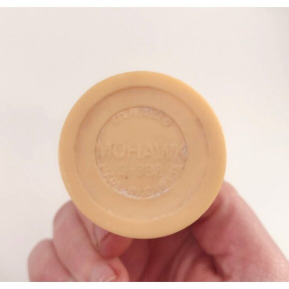 Vintage Mohawk 3-338 Shaving Brush With Red & Cream Handle Mens Beard Care - Picture 3 of 5